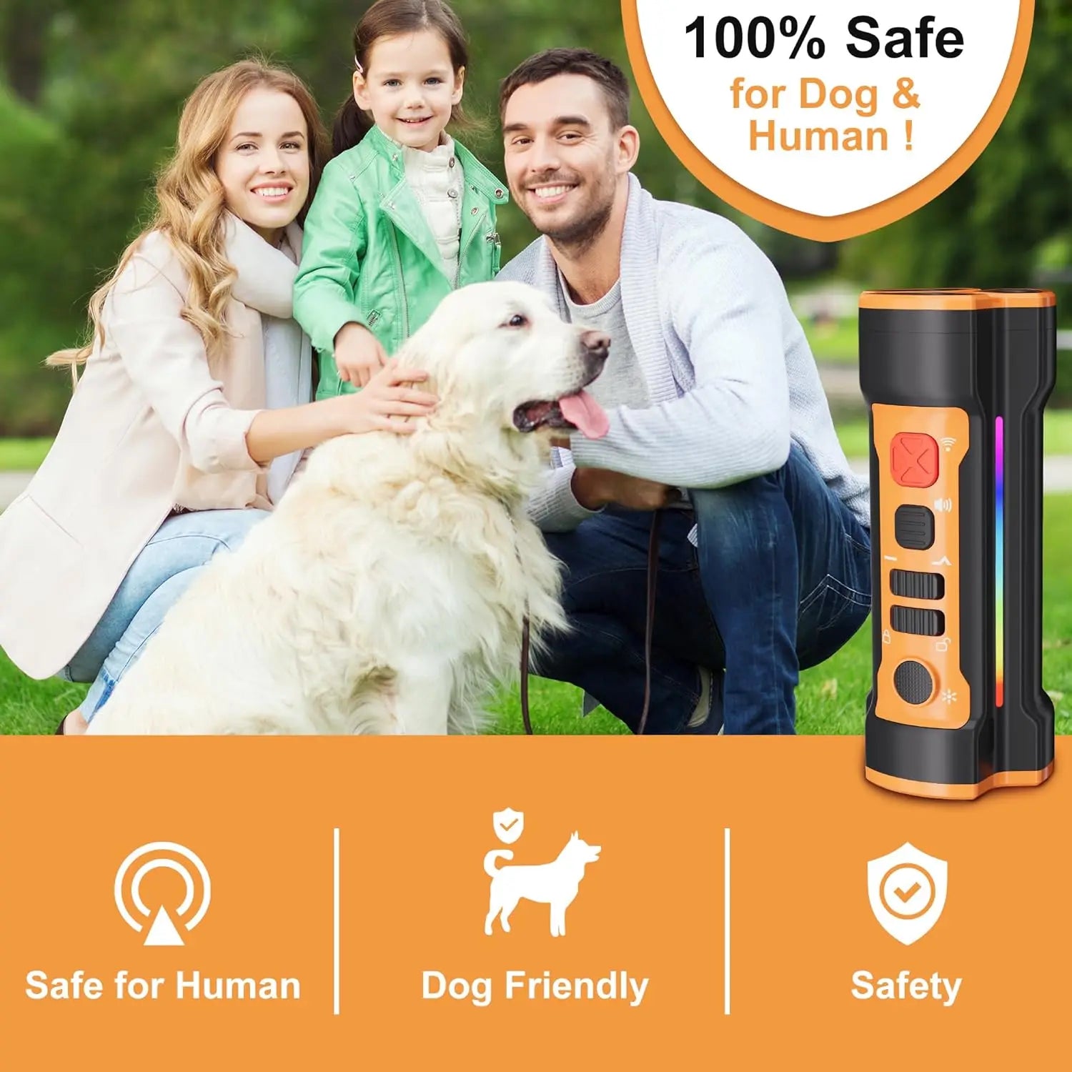 NPS High Power Ultrasonic Dogs and Cats Repellent Anti Bark Deterrent Device Dog Repeller Tidesmit