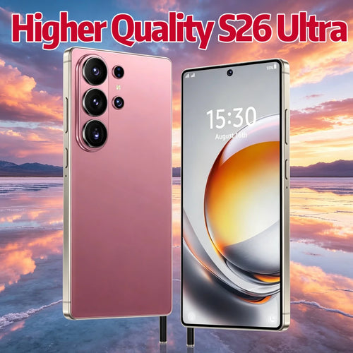 Tidesmit S26 Ultra 5G smartphone with 7.7 inch screen, 22GB RAM, 2TB storage, and S-Pen, Android 15 unlocked device