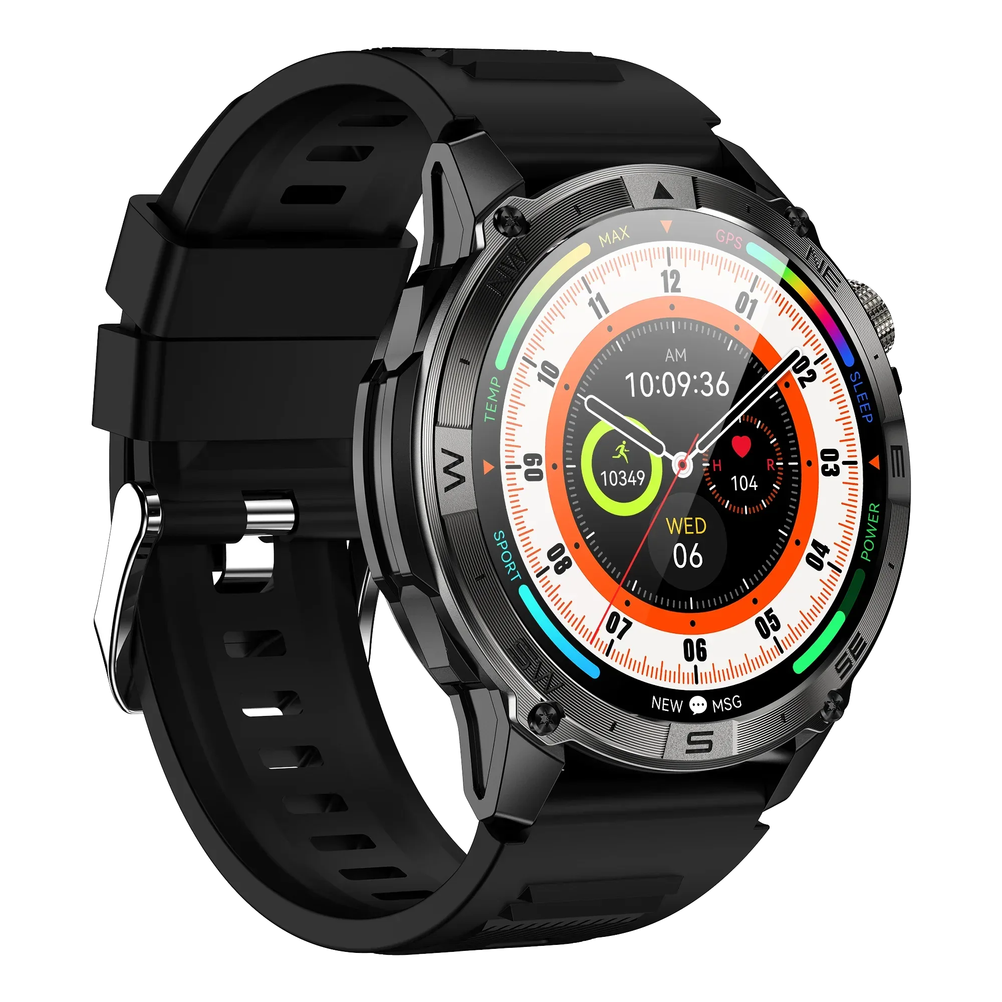 Real Time GPS Smart Watch IP67 Waterproof 1.43 ''AMOLED Fitness tracker Health Monitor Compass HK08 Sport Reloj Inteligente 2024 - Tidesmit