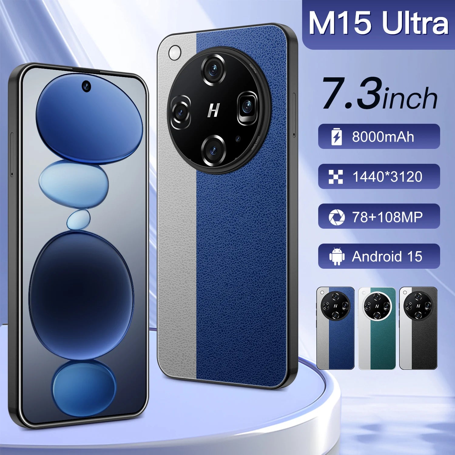 5G Smartphone 7.3 Inch 1TB Dual SIM Android 16GB RAM | Tidesmit Tidesmit