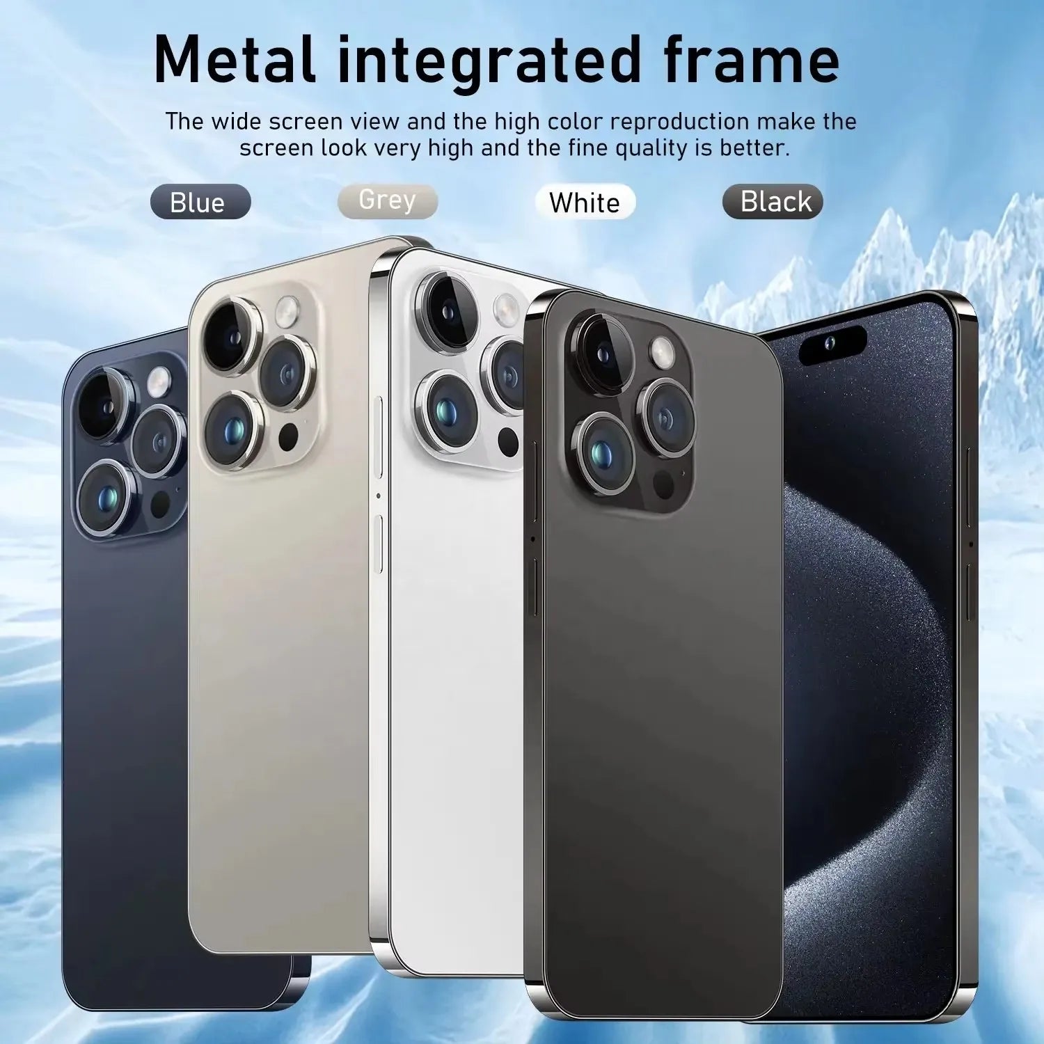 Unlocked Phone 15 Pro Max 8GB+512GB Dual Sim Card 4G 5G Smartphone 6.8 Inch OLED Screen I 15 Phone 15 Pro Max Smart Phone logo Tidesmit