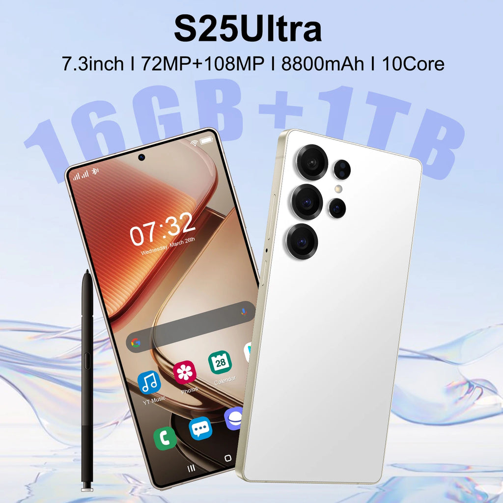 S25 Ultra 5G Smartphone 1TB 16GB RAM - Unlocked Dual SIM Tidesmit