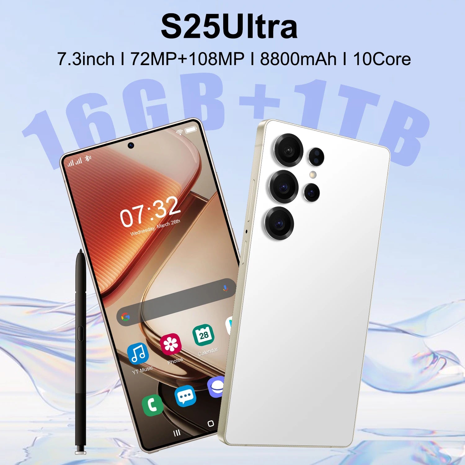 S25 Ultra 5G Smartphone 1TB 16GB RAM - Unlocked Dual SIM Tidesmit