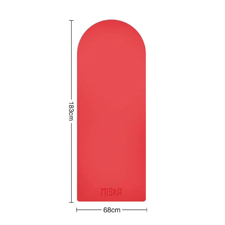 Customization Eco Rubber Pu Yoga Mat Home Yoga Gym Fitness Accessories Oval Yoga Mat Red 4.5mm Tidesmit
