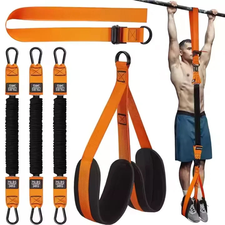 Fitness Bodybuilding Multicolor Resistance Band Home Gyms Equipment Resistance Band Pull - up Assist Band Sports Accessories Pull-up belt L Tidesmit