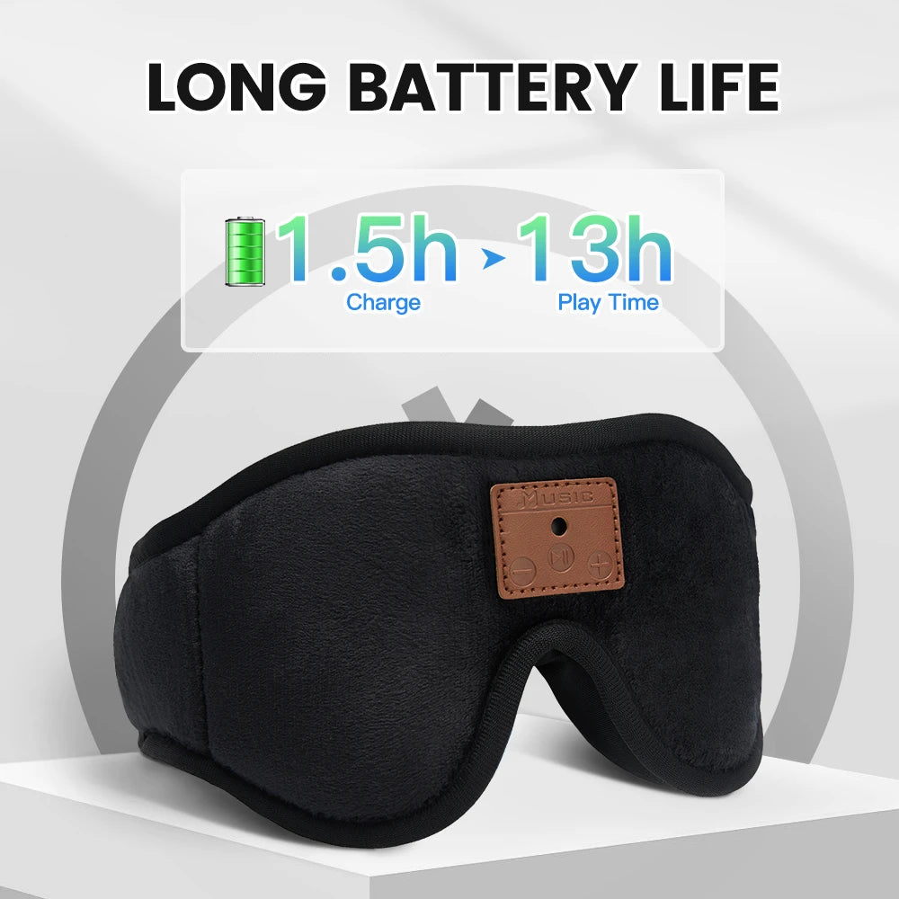 Bluetooth Sleep Mask Wireless Headphones - Ergonomic Side Sleeper Design Tidesmit