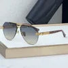 BIZSTER Luxury Frameless Fashion Toad Shaped Sunglasses UV400 Optical Casual Unisex Outdoor Use Model 6024