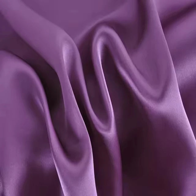 Healthy Breathable Soft 100% Mulberr Luxury Plain Smooth Charmeuse Silk Fabric for Lady Party Dress Underwear