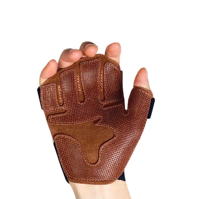 Anti slip Cowhide Fitness Gloves, Pull-up Horizontal bar Training, Anti Cocooning, Weight Lifting Protective Gloves Tidesmit