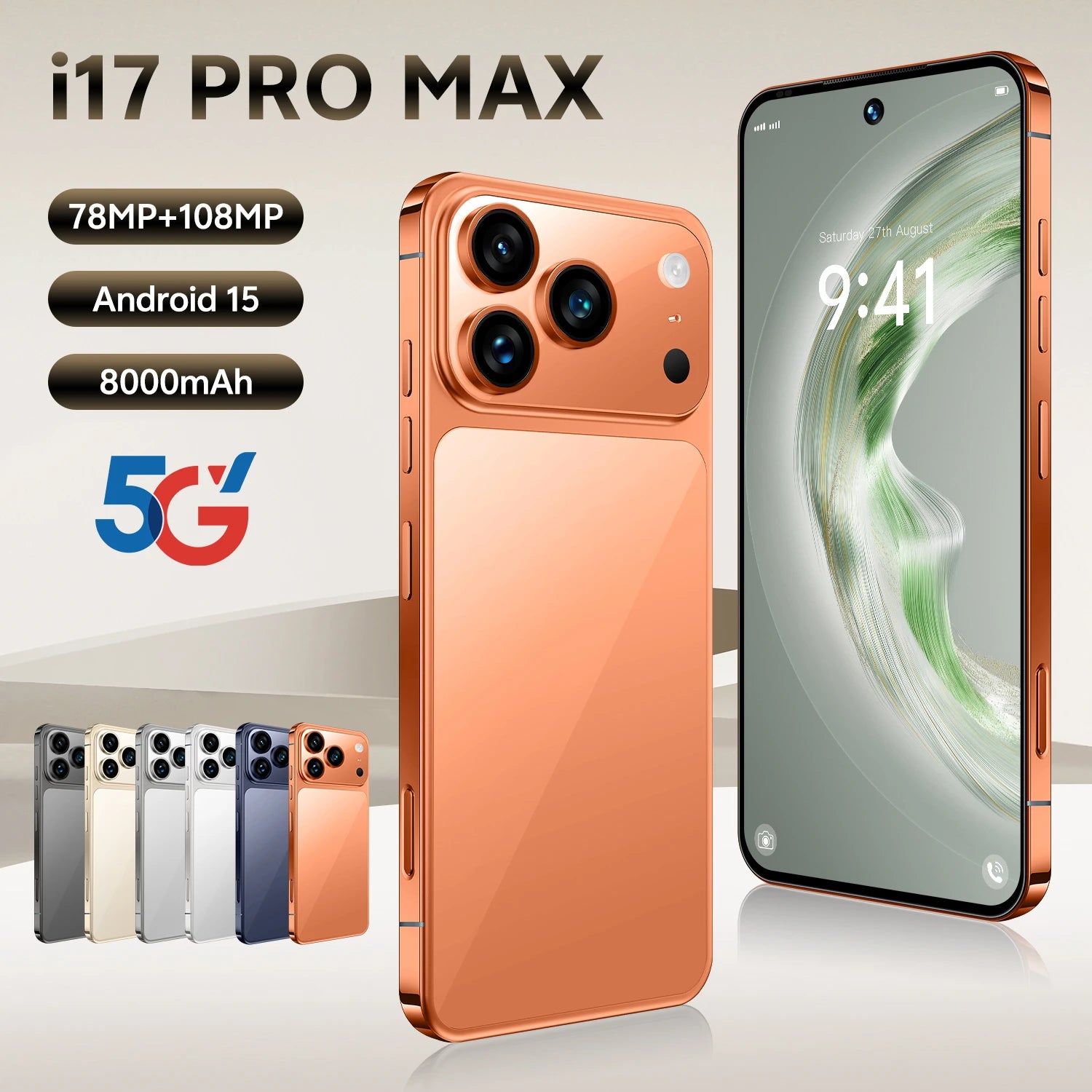 S23 5G Smartphone 1TB 16GB RAM Unlocked Dual SIM 7.3 Inch Display Orange 16g 1TB Tidesmit