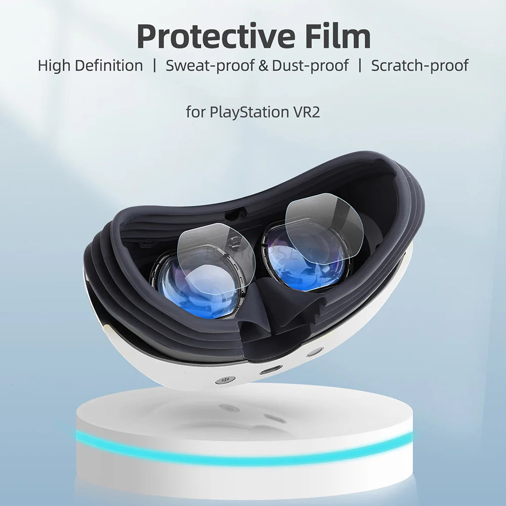 VR Headset Lens Film Screen Protectors Film Helmet Anti Scratch Lens Protector Film VR Accessories for Playstation VR2 Tidesmit