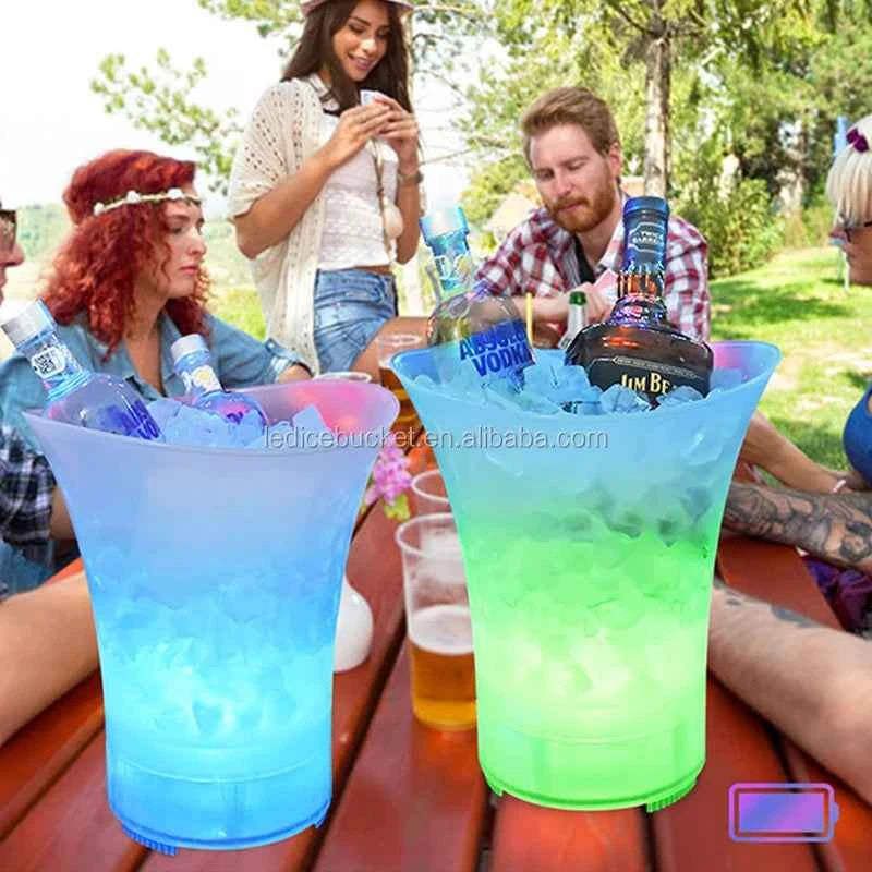Ice Bucket Wireless 360 Stereo Surround for Beach for Party, Wedding, KTV Portable Speaker with LED Light Show Ice B My Store