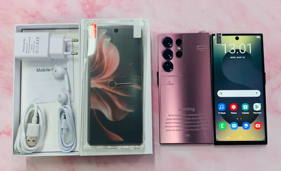 S25 Ultra 5G Smartphone: 22GB RAM, 2TB Storage, Unlocked Mobile Red 22G+2TB Tidesmit
