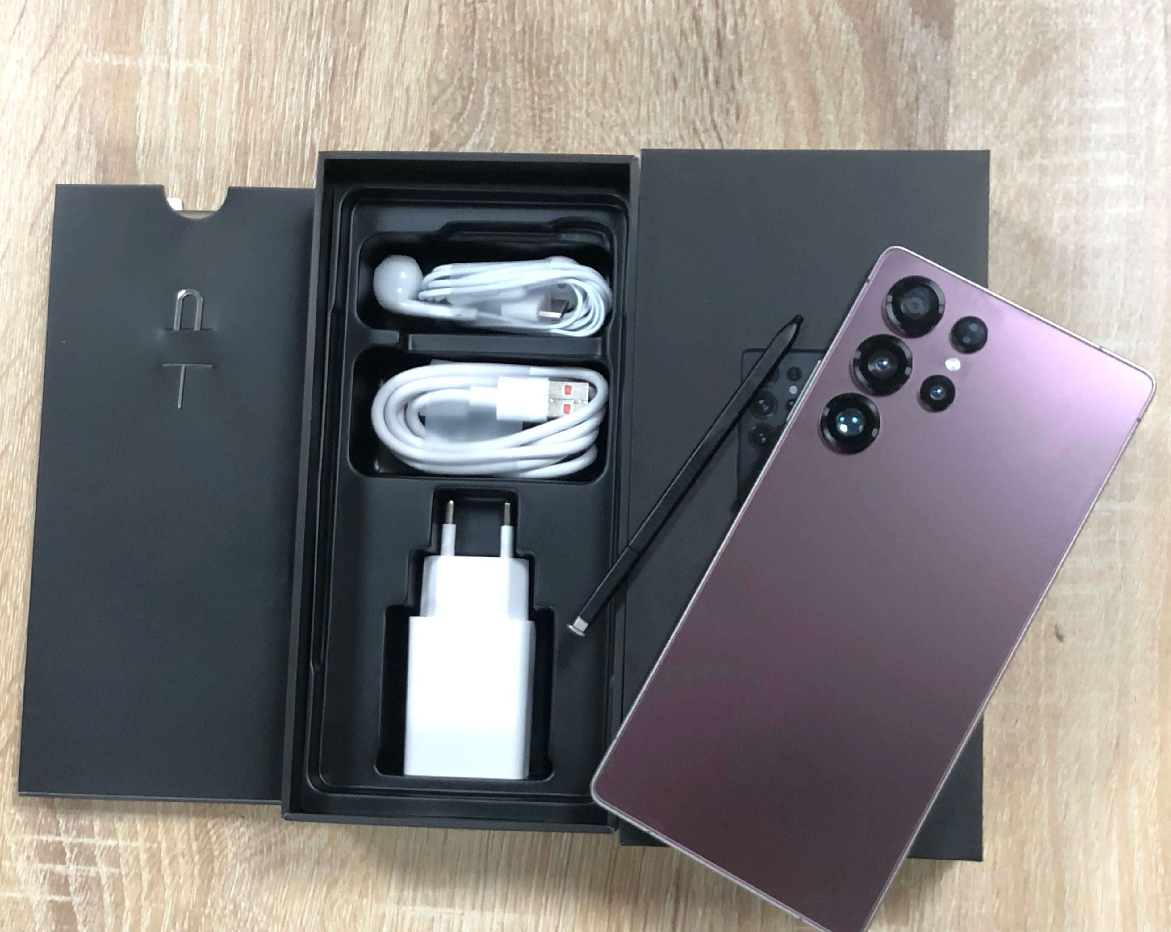 High Quality S25 Ultra Smart Phone Global 5G WIFI 22+1TB Clear Camera S-Pen Large Storage Fast Speed HD 108MP Long Standby Rose gold 22g Tidesmit