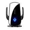 15W Car Wireless Charger Magnetic Fast Charging Station Air Vent Touch Button Car Cell Phone Holder 360Rotation Universal Black Tidesmit