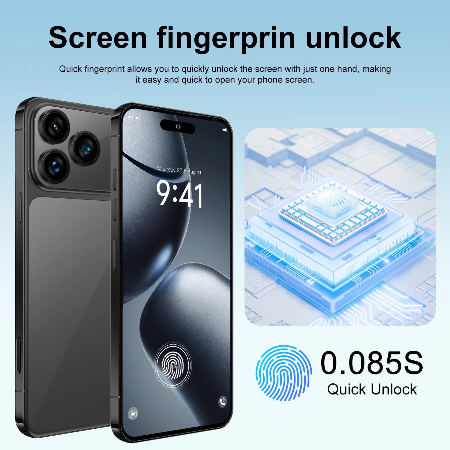 Tidesmit 7.3-Inch 1TB 5G Smartphone - High-Capacity Unlocked Mobile Tidesmit