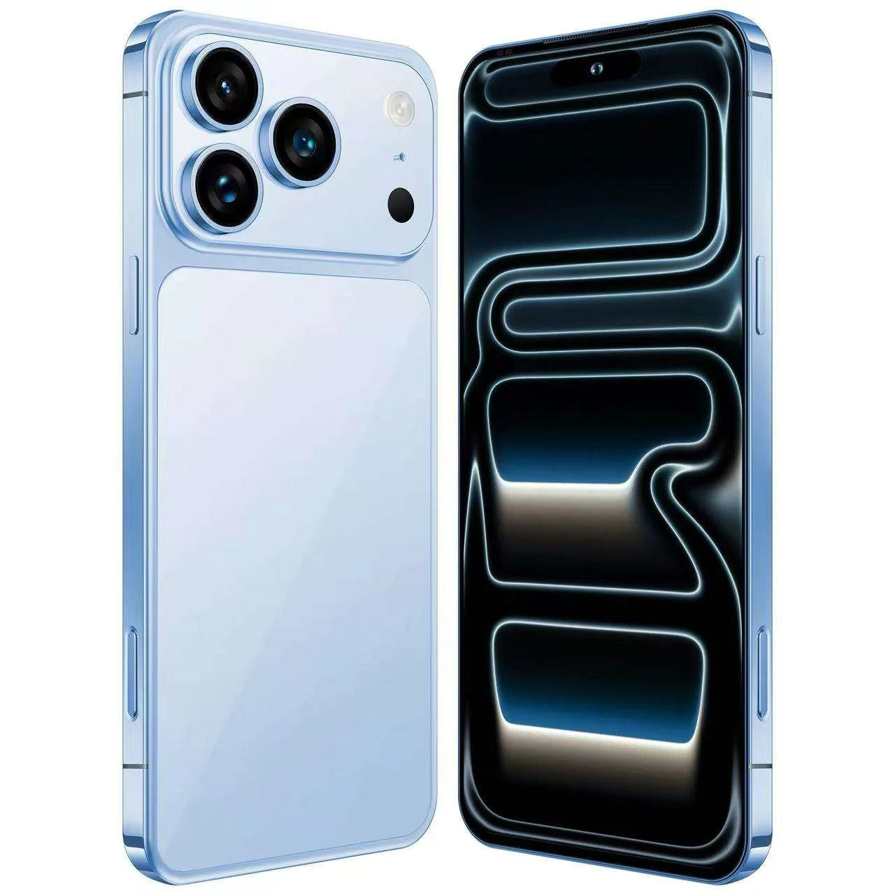 Tidesmit 5G Smartphone 16GB RAM 1TB Storage 6.9 Inch AMOLED Display light blue 16g Tidesmit