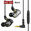 SK7 Wired Earphones With Microphone and Bass Stereo | Tidesmit SK7 Black Tidesmit