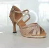 Sexy Strap Salsa Latin Dance Shoes Ballroom Jazz Tango Party Dancing Shoes Sandals with Suede Sole Indoor
