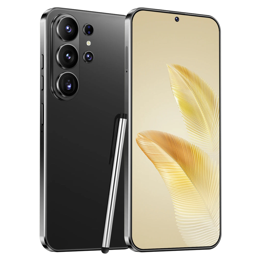 Original S26 5G smartphone with 7.3 inch HD display, 16GB RAM, 1TB storage and 8000mAh battery, side view.