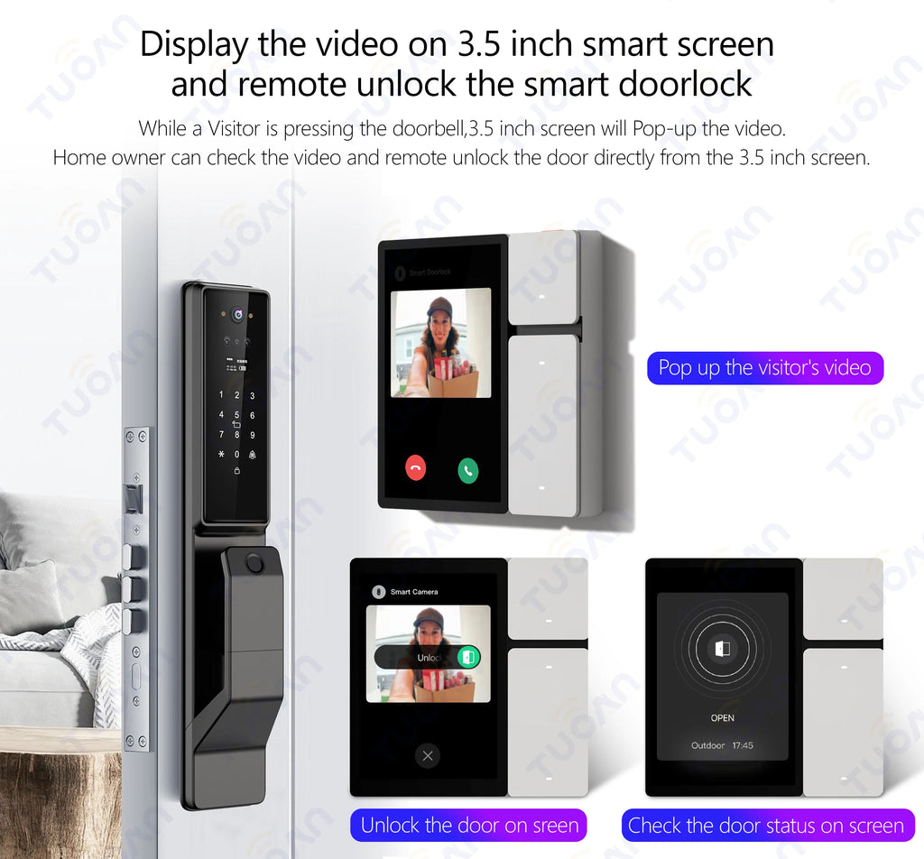 Tuya Smart House Wireless Remote Control Switch System Touch Screen Control Panel Home Automation System with Built in IR Tidesmit