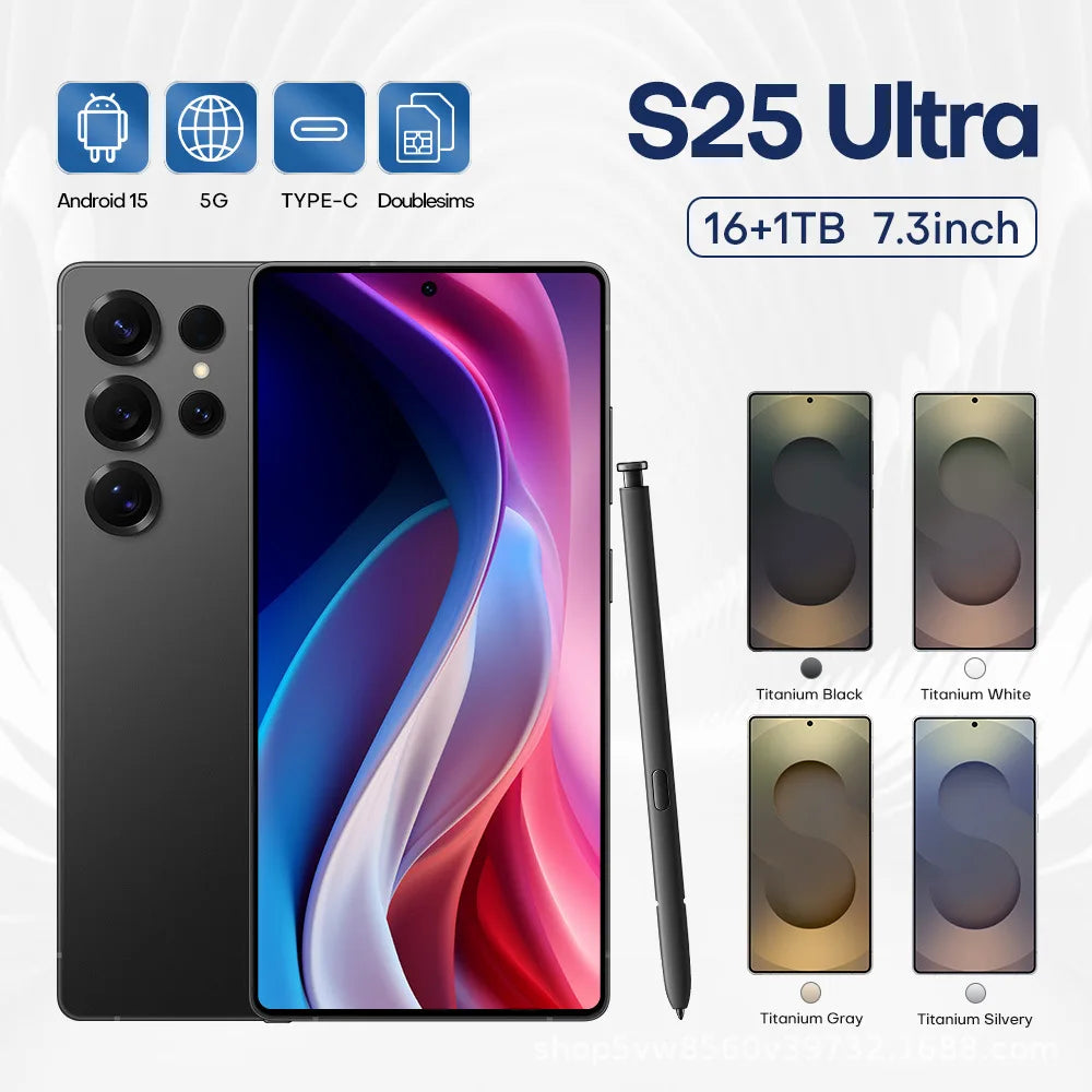 Tidesmit 2027 S25 Ultra smartphone secondary angle showing slim design and high-definition display edge detail