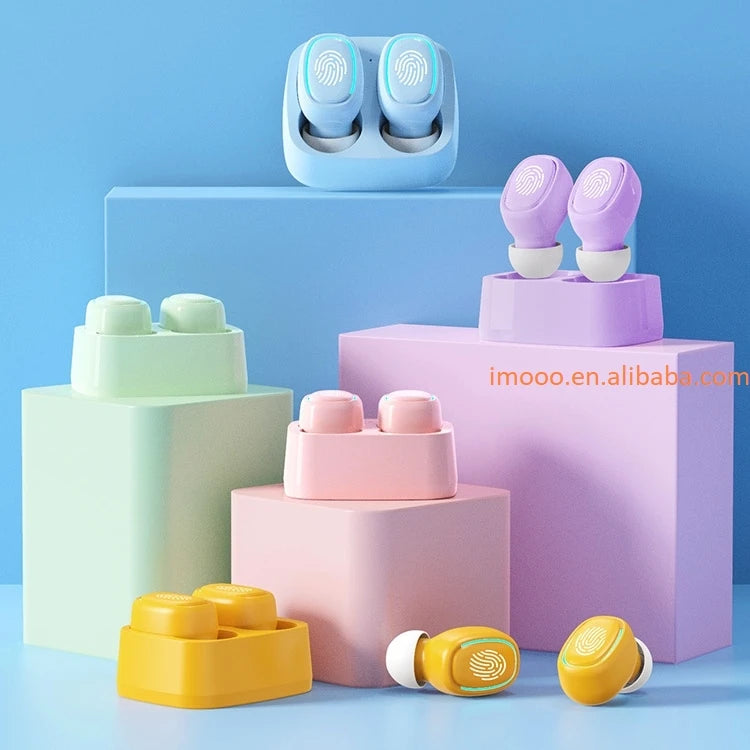 Factory Price Wireless Earbuds Touch Light Mini 40mA Earplugs Anti-Sweat HD Sound Quality Stereo Universal Headset Earphone Tidesmit