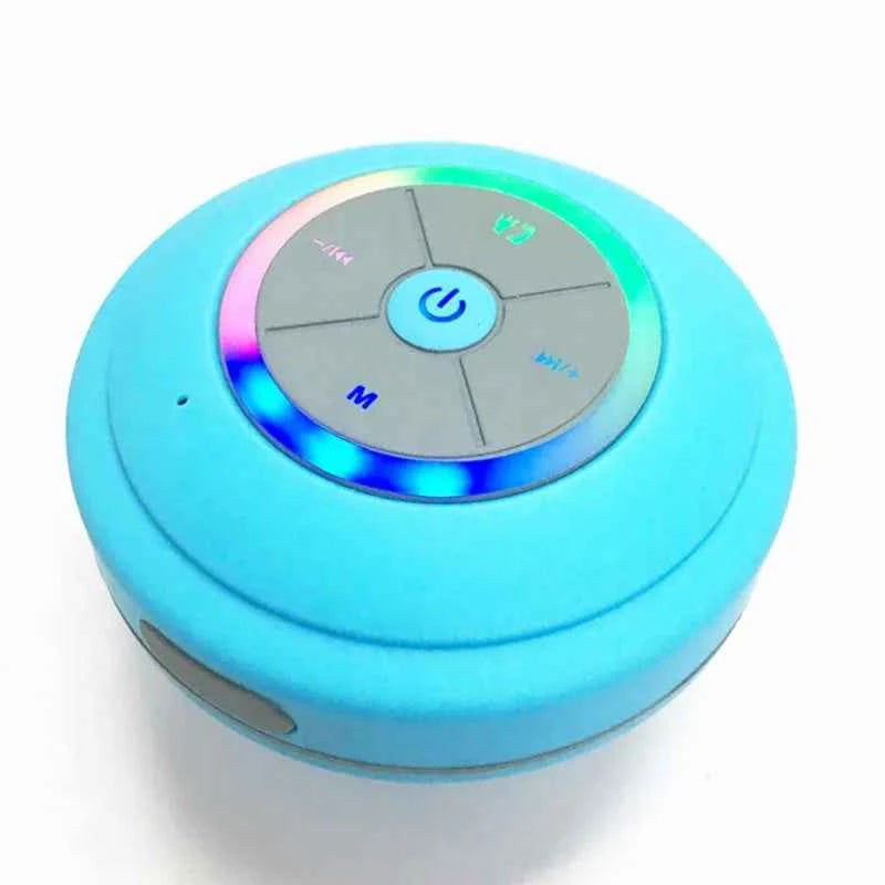 Q9 Portable Outdoor LED Subwoofer Shower Music Sound Box Wireless Waterproof BT Mobile Speaker With TF/FM/AUX Splashproof Blue My Store