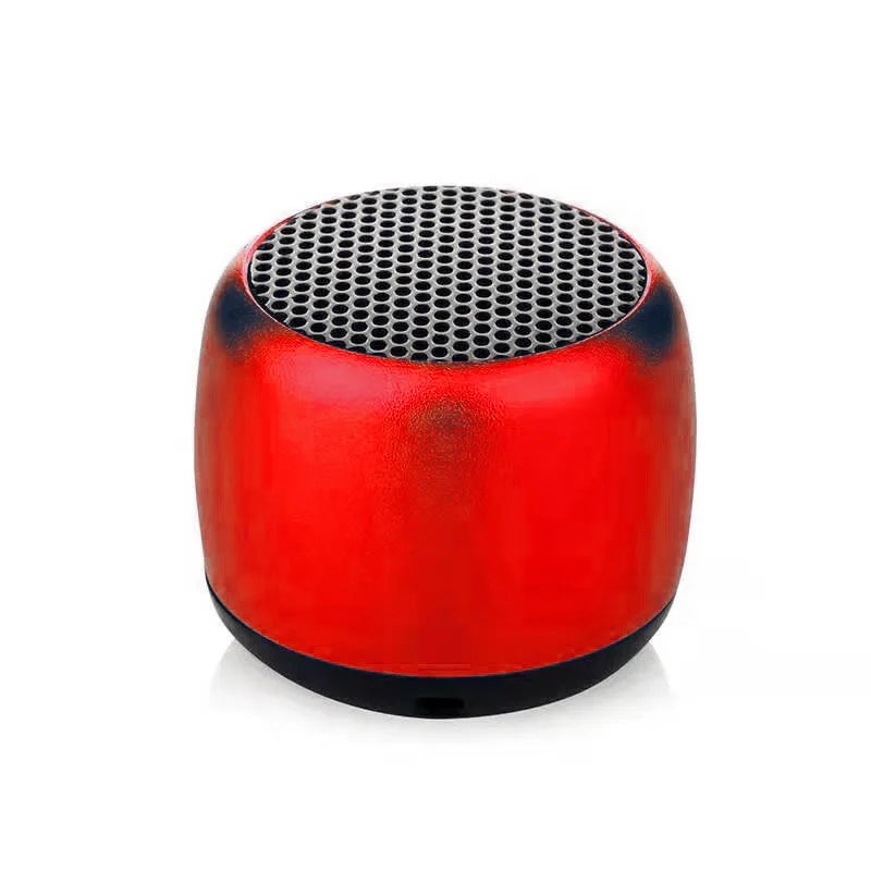 High Quality Portable Bluetooth Speakers 5W Wireless Bass Mini Size Cute Lanyard Home Theatre Mobile Phone Outdoor 1 Year Red Metal 0.8" My Store