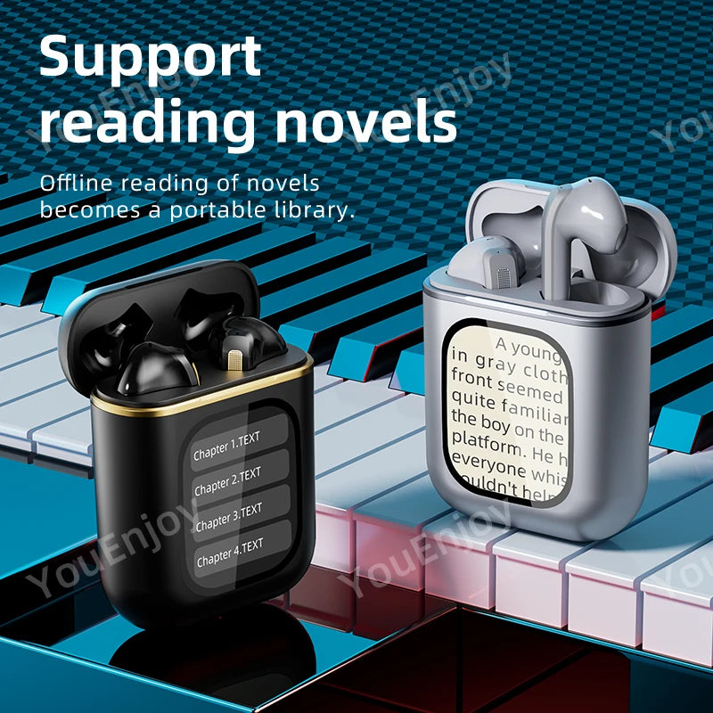 Wireless Smart JB ANC LCD Touch Screen TWS Earbuds Active Noise Cancelling In-Ear K2 Headphones with Jl Chipset Tidesmit