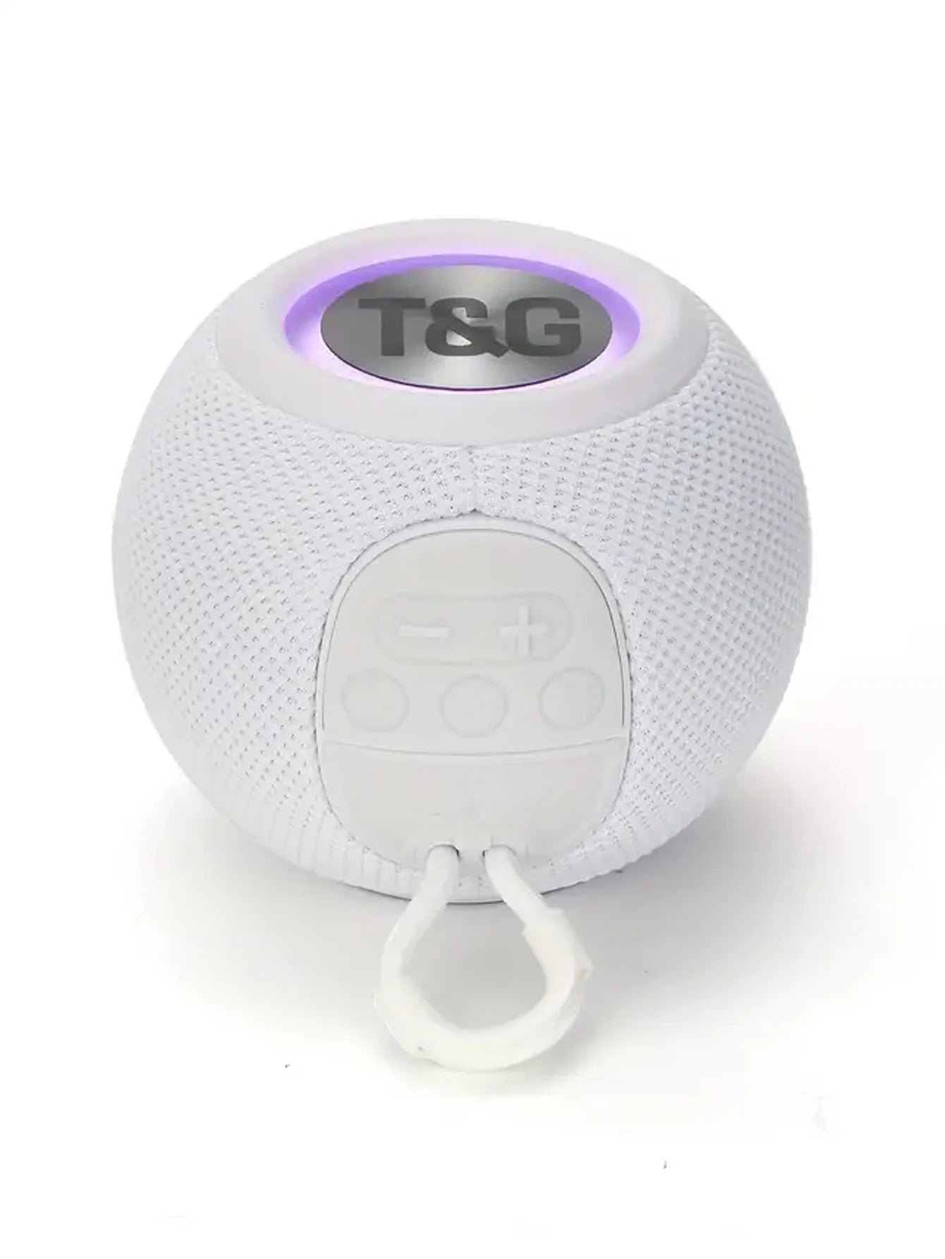 TG337 BlueTooth Speaker Wireless Colorful Lamp Fabric USB TF Aux Subwoofer Outdoor Portable Mini Speaker White My Store