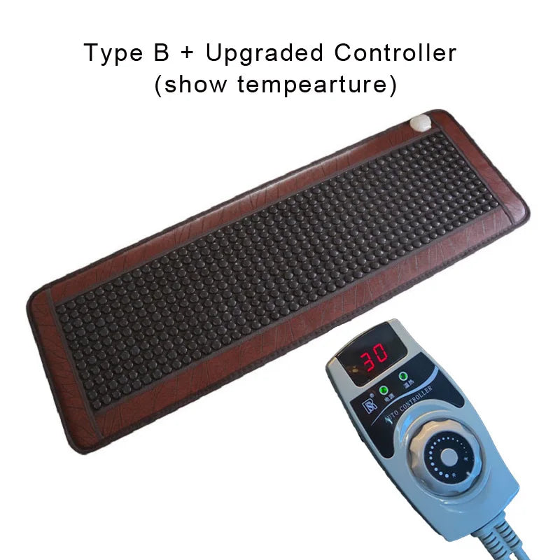 Infrared Heated Jade Massage Mat | Pro Deep Tissue Relief Pad Massage Cushion B upgrated Tidesmit