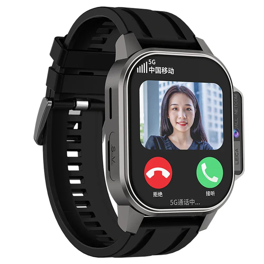2025 B22 android Smart Watch 4G with sim card 2.04inch Amoled Camera WIFI Heart Rate Video Call Sports Health Smartwatch for Men - Tidesmit