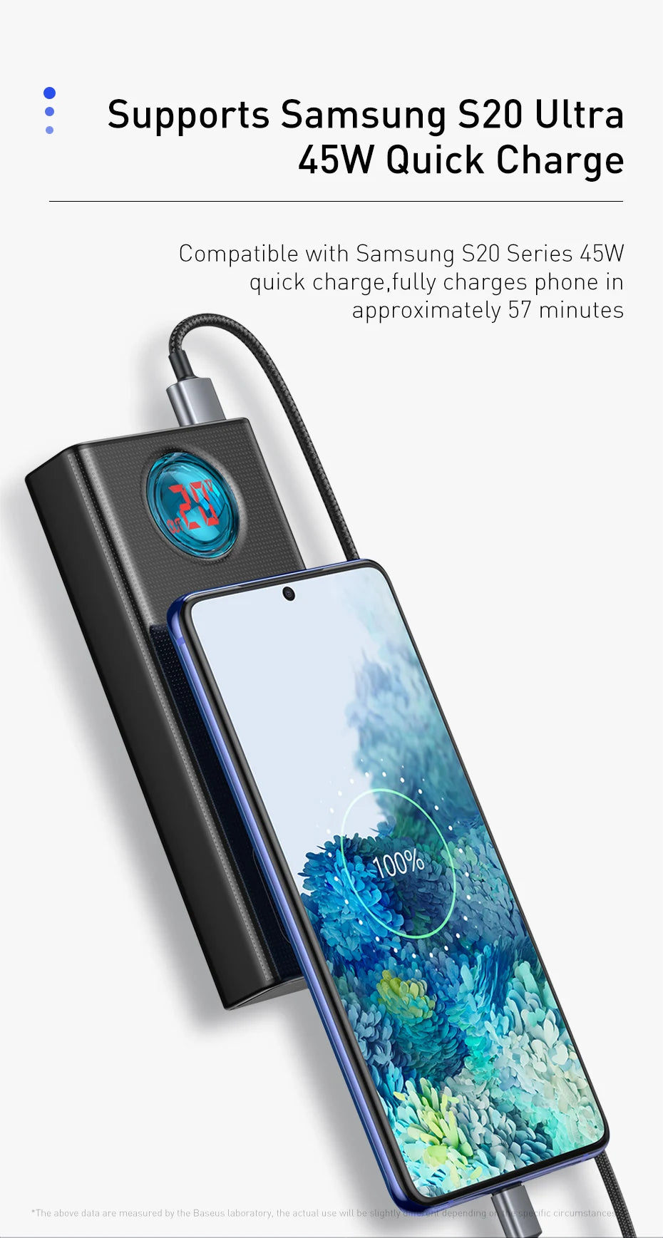65W 30000mAh Portable Charger - PD Fast Charging Laptop Battery Pack Tidesmit