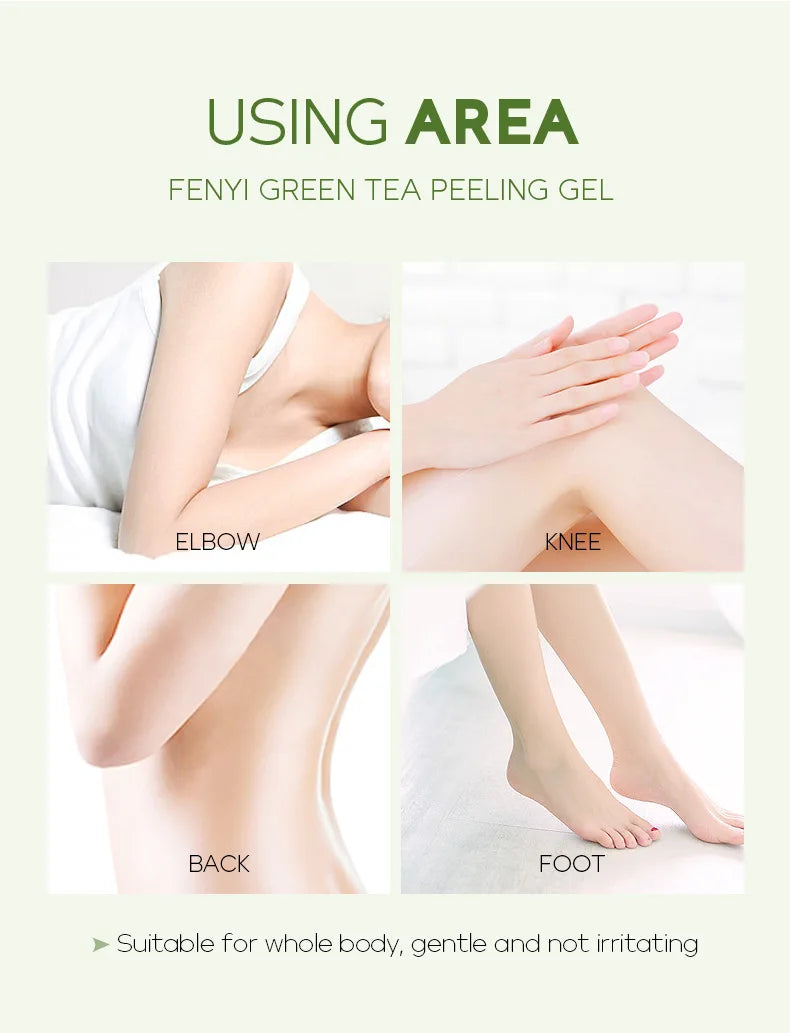 Facial Exfoliating Peeling Gel | Deep Pore Cleansing with Green Tea Scrubs Treatments Tidesmit