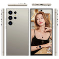 2024 New Design Fold S24 Ultra+ 5G Cell Mobile Phone 16+1TB Huge Memory Android 14 Hot Selling S Fold 24 Smart Phone Gray 16g Tidesmit
