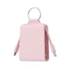 Power bank charger-Factory Dual-Wire Leather Mini Keychain Power Bank For Iphone Portable Compatible Type C For Xiaomi Battery 2000mah 2000mAh Pink Tidesmit
