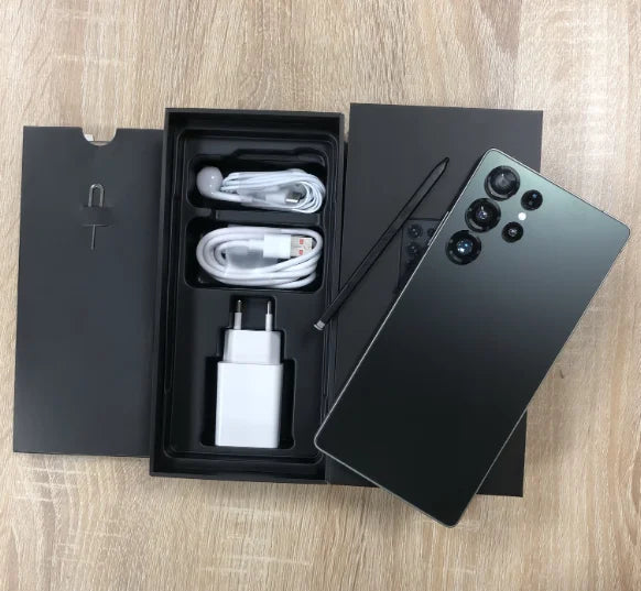 Real High Quality S25 Ultra Android 15 Smart Phone 22GB+1TB 5G Big HD Screen Long Standby Dual Card Unlocked Global Mobile Phone Dark Green 22GB Tidesmit