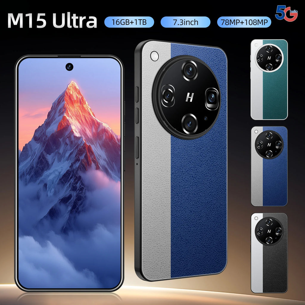 5G Android 15 Smartphone 16GB RAM 1TB 7.3 Inch Display | Tidesmit Tidesmit