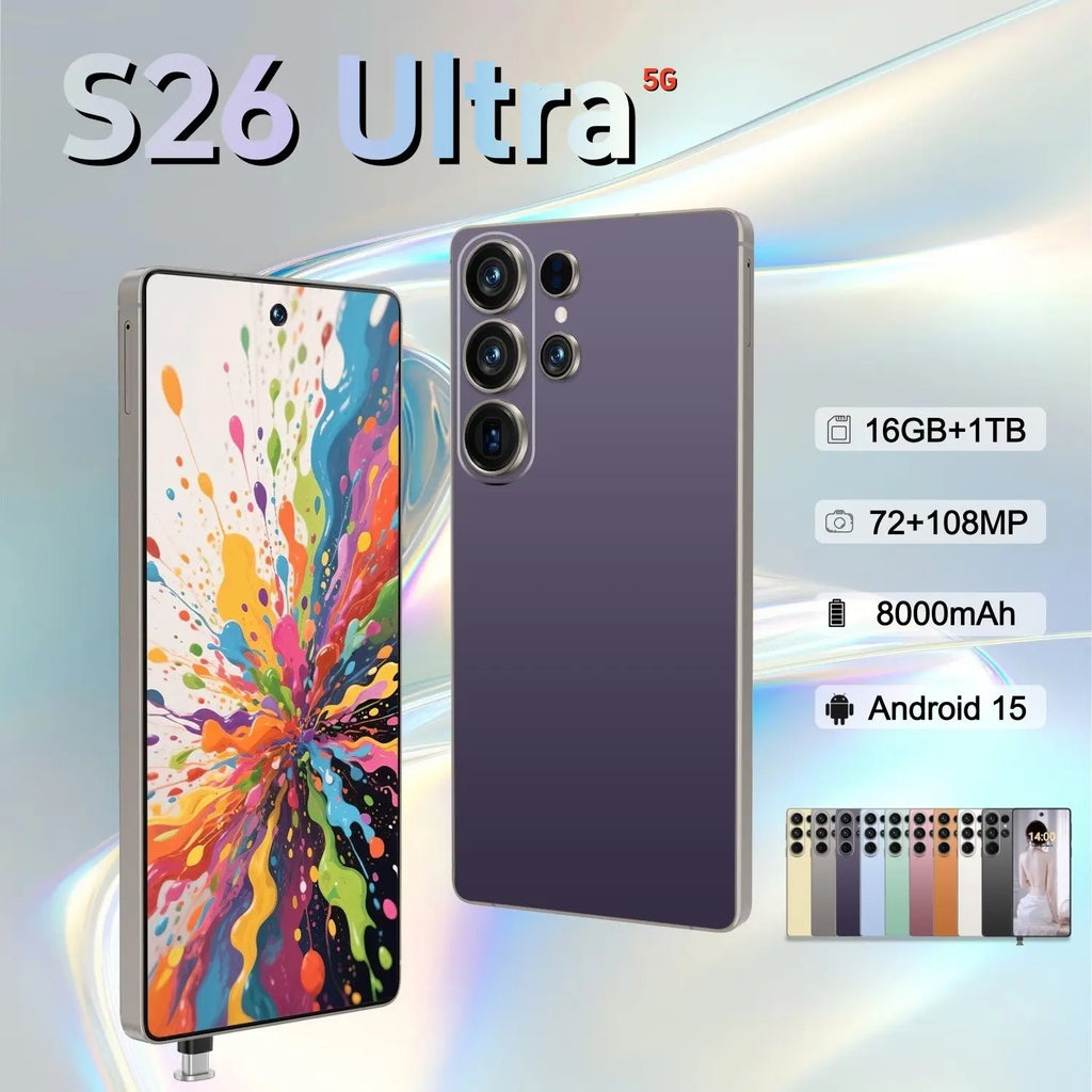 Tidesmit 5G Smartphone - 1TB Storage, 16GB RAM, Unlocked Dual SIM Tidesmit