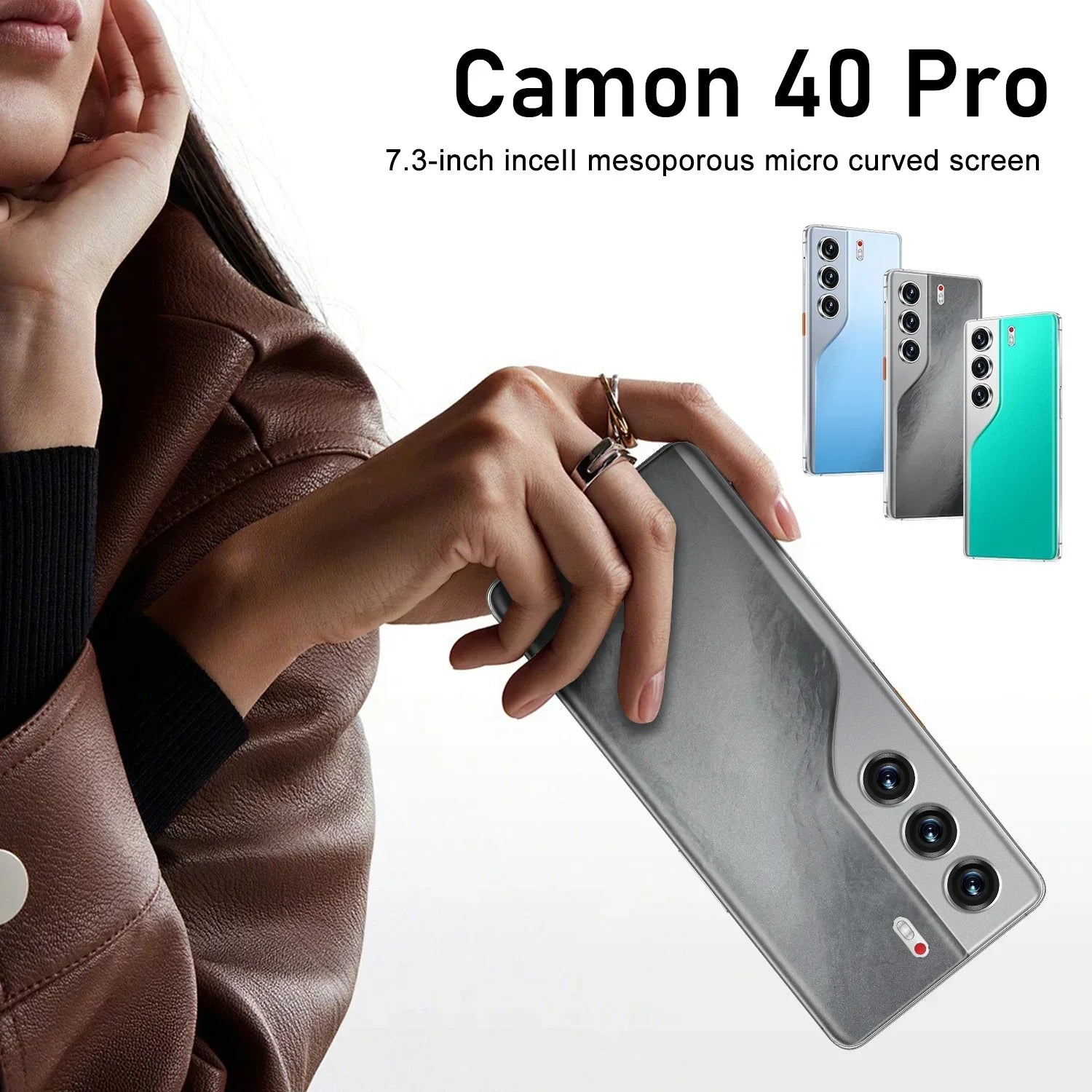 TECHNO CAMON 40 PRO 5G 6.8 Inch AMOLED 5200mAh Battery Original 5G Unlocked Tidesmit