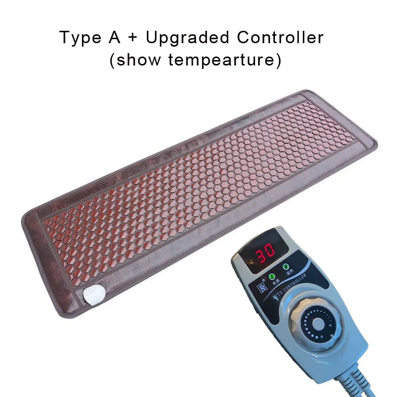 Infrared Heated Jade Massage Mat | Pro Deep Tissue Relief Pad Massage Cushion A upgrated Tidesmit