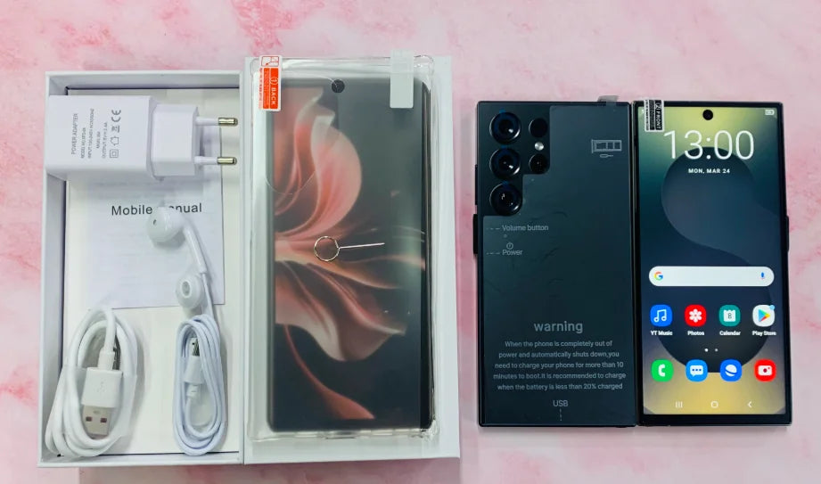 New S25 Ultra 5G smartphone with 22GB RAM 2TB storage and HD screen for high-performance multitasking