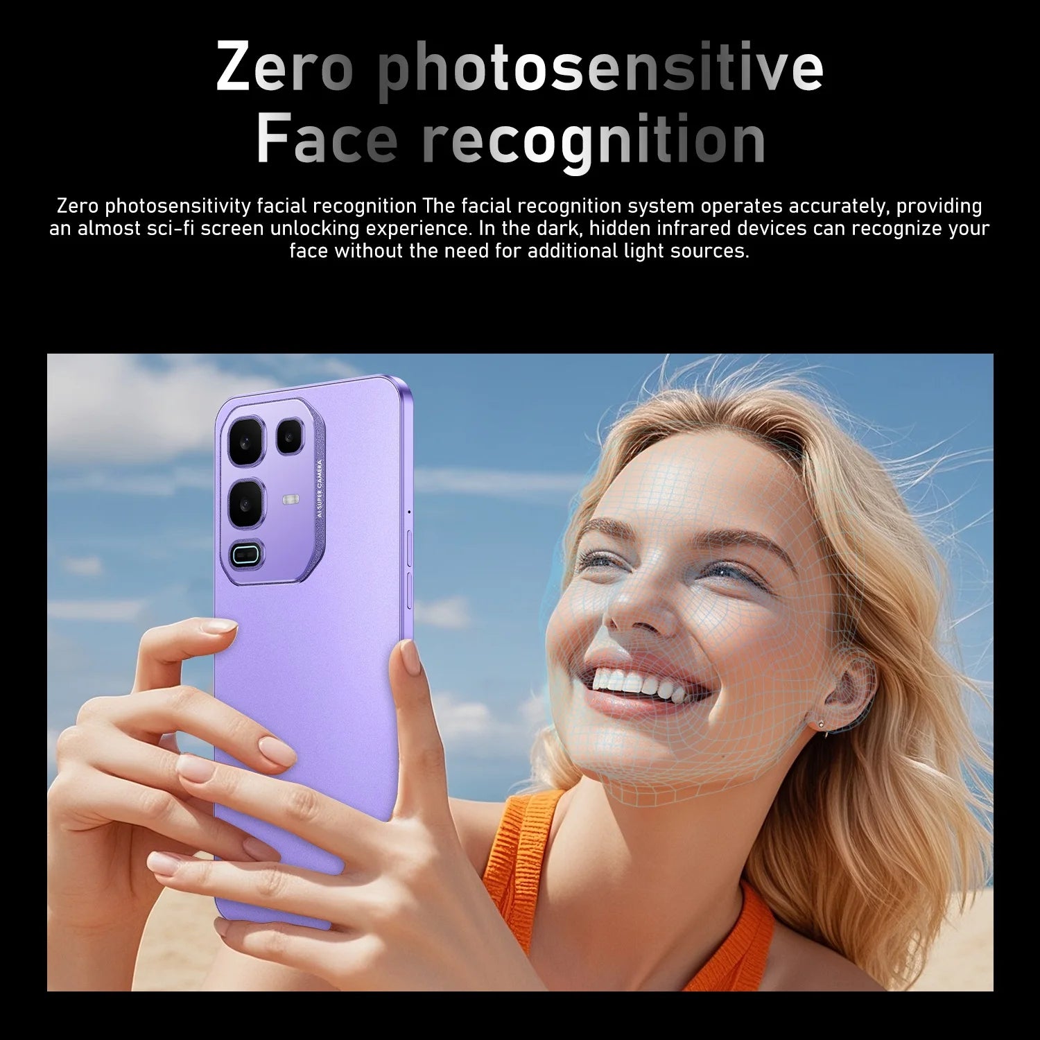 Tidesmit Note 50 Pro 5G smartphone with 108MP camera, 1TB storage, and 7.3 inch display, Global Version.