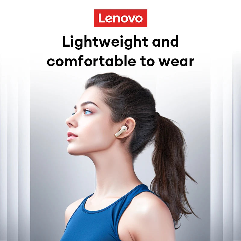 Lenovo XT56 Wireless BT 5.4 Long Battery Life Earphones Enc Noise Cancelling Gaming Earbuds HD Call Headphones With Mic Tidesmit