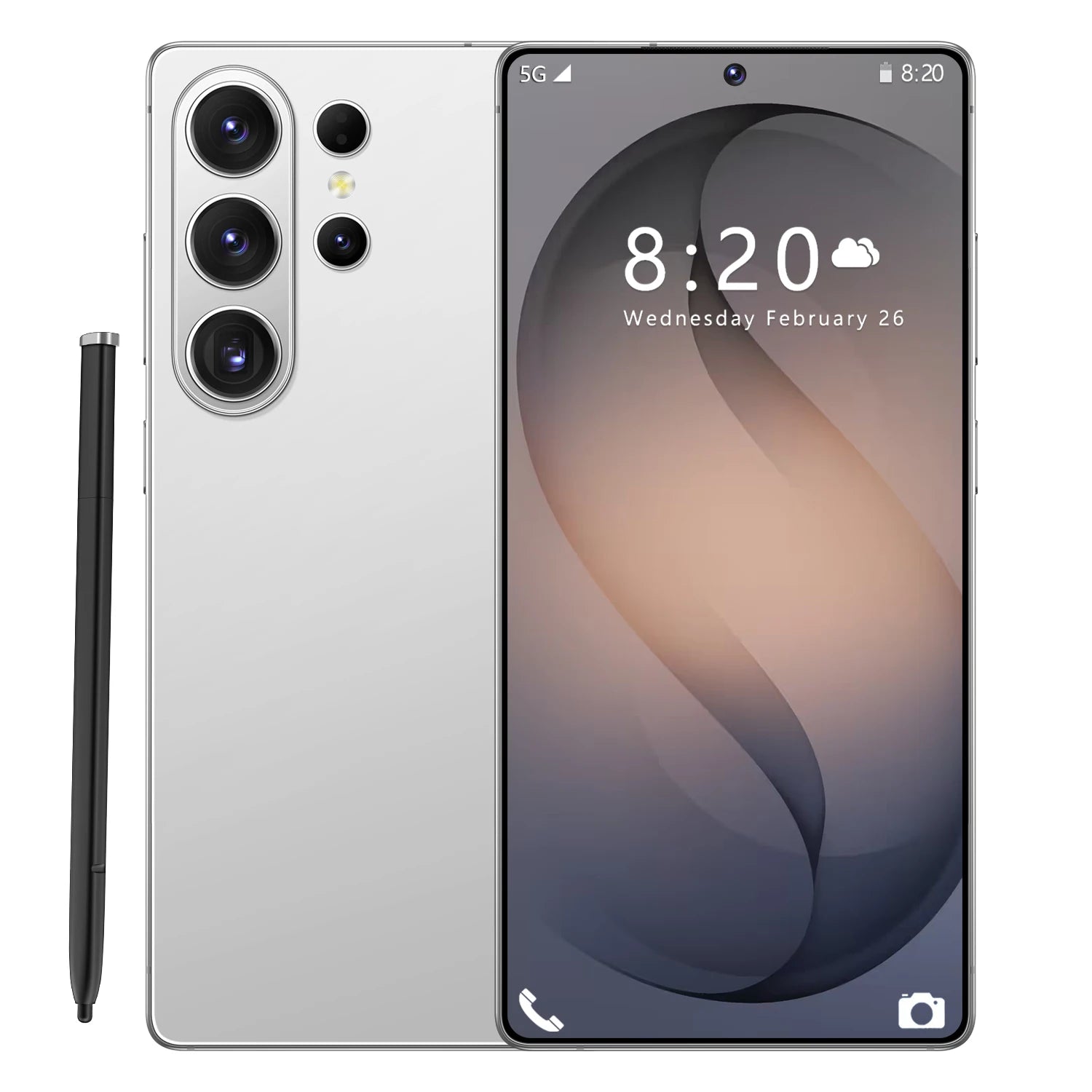 Original S26 Ultra 5G smartphone with 16GB RAM and 1TB storage showing side profile and dual SIM card slot
