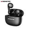 100%Original Monster N-Lite 208 Wireless Earbuds Bluetooth Earbuds Touch Control Headphones Bluetooth Wireless with 30H Playtime Black MonsterN-lite 208 Tidesmit