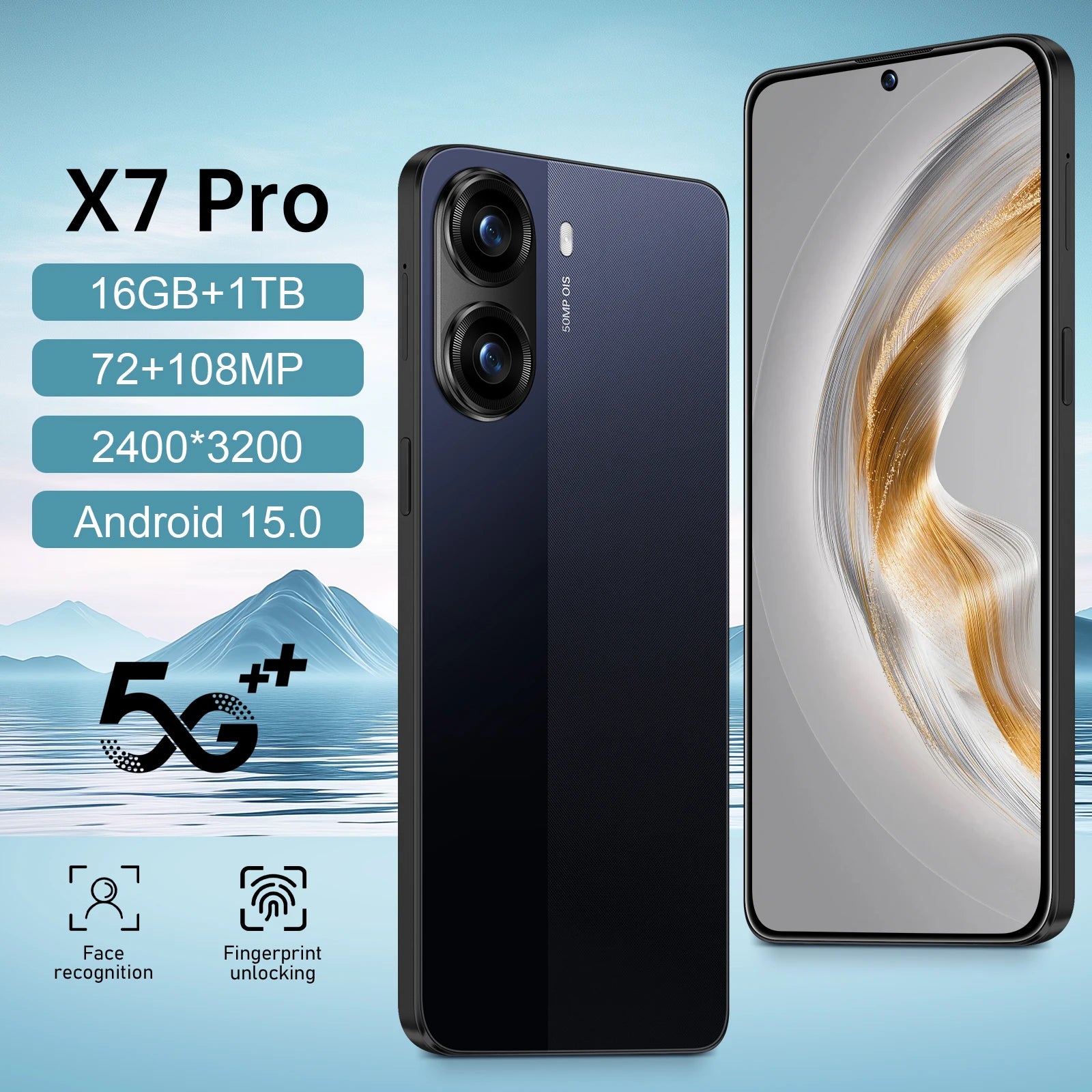 Tidesmit 5G Smartphone: 1TB Storage, 7800mAh Battery & 108MP Camera Tidesmit