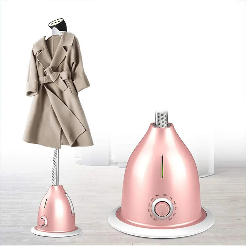 Tidesmit 2000W powerful fabric steamer with garment brush and hanger for efficient laundry wrinkle removal