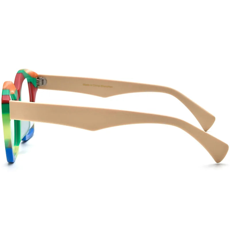 Luxury Lamination Square Acetate Designer Prescription Women Men High Quality Eye Glasses Optical 2025 Newest